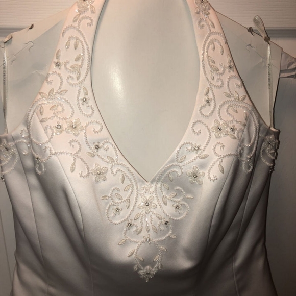 Gorgeous David's Bridal wedding gown, size 18W. - Picture 7 of 8